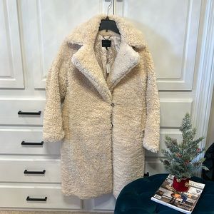 Banana Republic Sherpa Coat, Size M